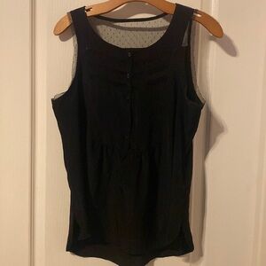 Princess Vera Wang Black Blouse Size Juniors Large NWOT